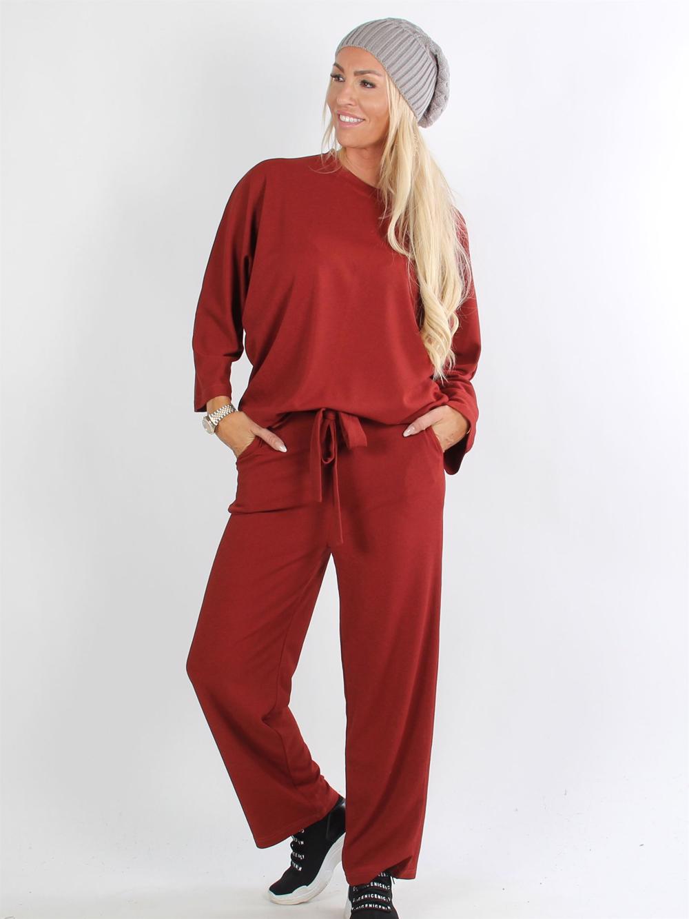 Riga - Snyggt beigefärgat överdimensionerat set med band